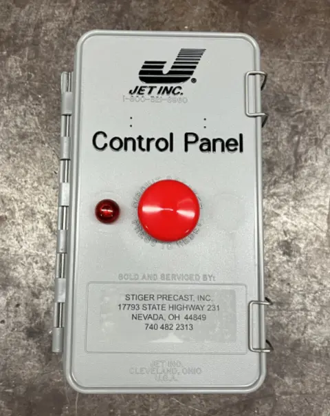 Jet control panel
