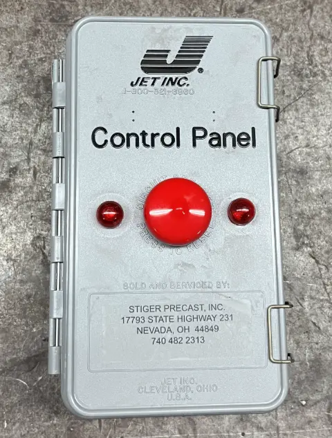 Jet control panel