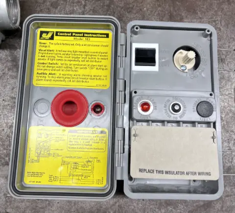 open view of Jet control panel