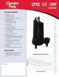 CPSE Series Sewage Pump Info