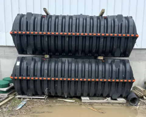 Two Infiltrator setpic tanks